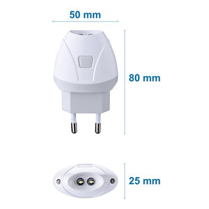 Electraline 58303 Torcia d'Emergenza Automatica con Funzione Luce di Bianco