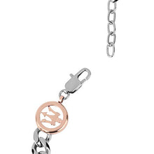 Carica l&#39;immagine nel visualizzatore di Gallery, Bracciale da uomo, Collezione Maserati Jewels, in acciaio con dettaglio in... - Ilgrandebazar