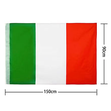 Carica l'immagine nel visualizzatore di Gallery, LEIVESTE - Bandiera Italia, Resistente alle Intemperie con Passante Per L'Asta Bandiera Italiana, 90x150cm,Tricolore 2 Fascetti In Omaggio (90x150cm)