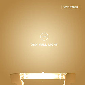 Bonlux R7S LED 78mm Lampadina 5 Watt 2-Pezzi 5w r7s Fila, Bianco Calda - Ilgrandebazar