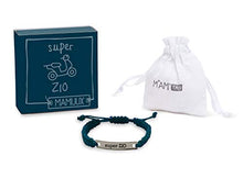 Carica l&#39;immagine nel visualizzatore di Gallery, Bracciale Super Zio di M&#39;AMI® Tag in Acciaio, Color Blu, Regolabile - Ilgrandebazar