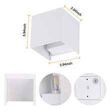 Carica l&#39;immagine nel visualizzatore di Gallery, OOWOLF 2 Pezzi LED Lampada da Parete IP65 Impermeabile, Applique Moderna...