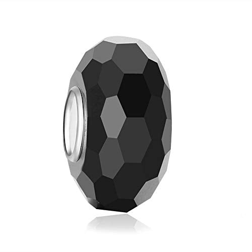 Andante-Stones Perlina in argento massiccio 925 con zircone sfaccettato... - Ilgrandebazar