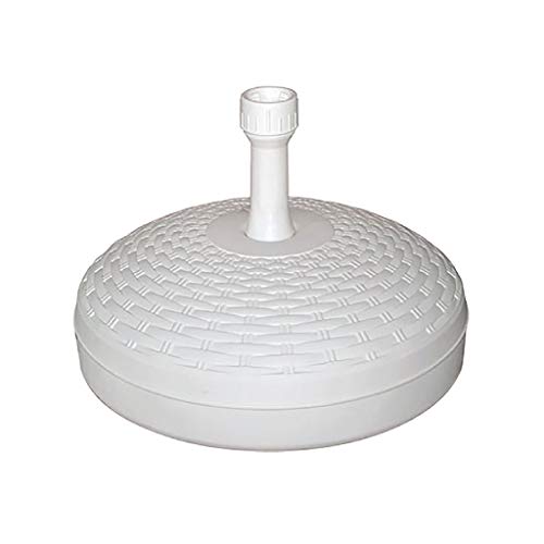 AK Sport Base Ombrellone Ratan 20 lt, Bianco
