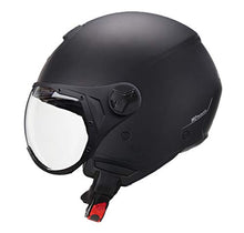 Carica l&#39;immagine nel visualizzatore di Gallery, CGM Casco demi jet 107A FLORENCE MONO Nero opaco sagomata, M