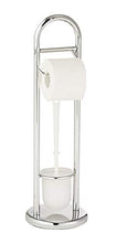 Carica l'immagine nel visualizzatore di Gallery, Wenko 15438100 Chrome Exclusiv Colonnina Portarotolo e Portascopino Cromo