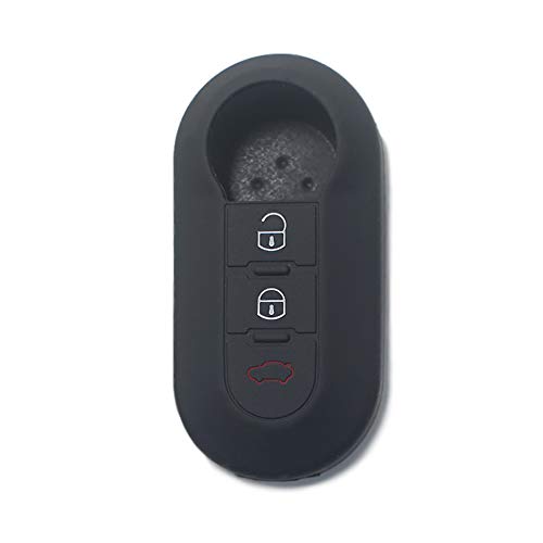[Portachiave] Guscio Cover Chiave in Silicone per Telecomando CHIAVE B, NERO