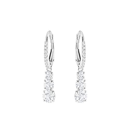 Swarovski Orecchini Attract Trilogy Round, Cristallo Bianco, Rodiati, da... - Ilgrandebazar