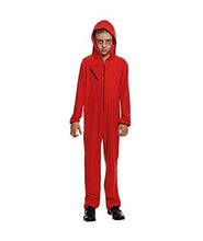 Carica l&#39;immagine nel visualizzatore di Gallery, La casa di carta Costume di Carnevale con Cerniera Rossa per 5-6 anni, Rosso - Ilgrandebazar