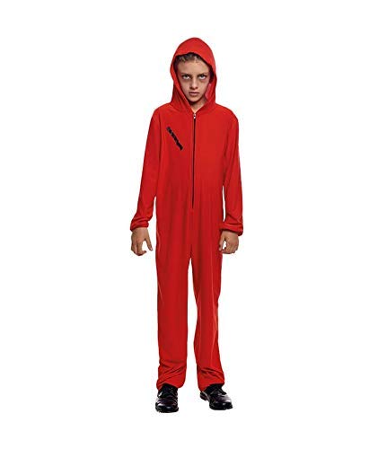 La casa di carta Costume di Carnevale con Cerniera Rossa per 5-6 anni, Rosso - Ilgrandebazar
