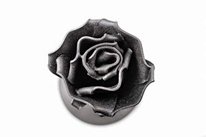 Rosa Eterna fatta di Ferro Battuto Nero - Forgiata a Mano - Regalo San... - Ilgrandebazar
