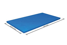 Carica l'immagine nel visualizzatore di Gallery, Bestway 58106 Telo Di Copertura Per Piscina Fuori Terra Rettangolare Da 300 X 201 X 66 Cm, Blu