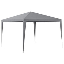 Carica l'immagine nel visualizzatore di Gallery, casa.pro] Gazebo da Giardino 300 x 300 x 255 cm Tenda da Giardino Struttura in Acciaio Pieghevole Impermeabile Grigio Scuro