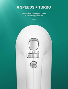 Deik HM9105 Sbattitore, Sbattitore Elettrico per Dolci A 6 Velocità con...