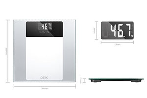 Deik Bilancia Pesapersone Digitale Tecnologia Step-on, Autospegnimento Bianco - Ilgrandebazar
