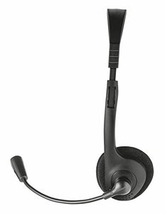 Trust 21665 Primo Cuffie con Microfono, Nero - Ilgrandebazar