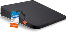 Carica l&#39;immagine nel visualizzatore di Gallery, Cuscino Cuneo - Cuscino per Sedile Auto – Cuscino per Sedia Ufficio – Cuscino Auto sedile e Ufficio Antiscivolo - Auto Cuscini Perfetto per Sedie da Ufficio o per l&#39;Auto (Nero/33.5 x 37 x 2-7.2 cm)
