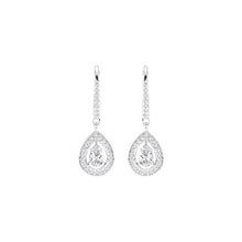 Carica l&#39;immagine nel visualizzatore di Gallery, Swarovski Orecchini Attract Light Pear, bianco, placcatura rodio - Ilgrandebazar