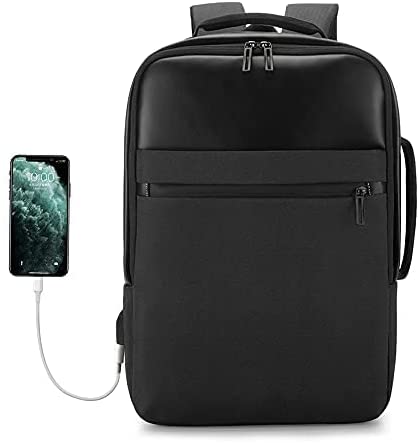 Gimars Upgrade Design 3 in 1 Zaino Messenger Bag per Computer Portatile Nero