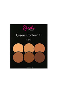 Sleek MakeUP - Kit per contorno viso, consistenza cremosa, colori scuri