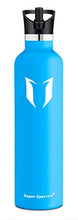 Carica l&#39;immagine nel visualizzatore di Gallery, Super Sparrow Bottiglia d&#39;Acqua con Isolamento a Vuoto 1000ml-32oz, Cielo Blu
