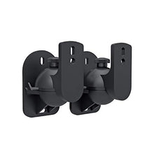 Carica l&#39;immagine nel visualizzatore di Gallery, Techly 309692 Coppia Staffe Speakers a Parete Universali Regolabili Nero
