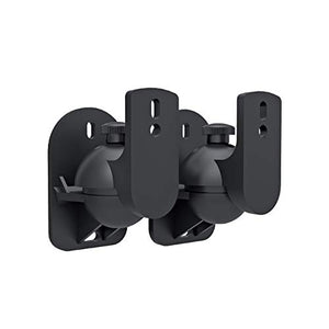 Techly 309692 Coppia Staffe Speakers a Parete Universali Regolabili Nero