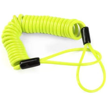 Carica l&#39;immagine nel visualizzatore di Gallery, Cavo cordicella giallo alta visibilità promemoria bloccadisco antifurto moto... - Ilgrandebazar