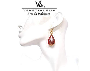 Venetiaurum - Orecchini Donna In Vetro Originale Di Murano E Argento 925 -...