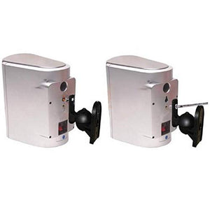 Techly 309692 Coppia Staffe Speakers a Parete Universali Regolabili Nero
