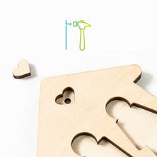 Carica l&#39;immagine nel visualizzatore di Gallery, LAC Portachiavi Coppia Lui e Lei in Legno | Portachiavi Casa Nuova Regalo Coppia Amore | Portachiavi Prima Casa Idee Regalo Anniversario Matrimonio | Portachiavi Donna Uomo Regali Natale