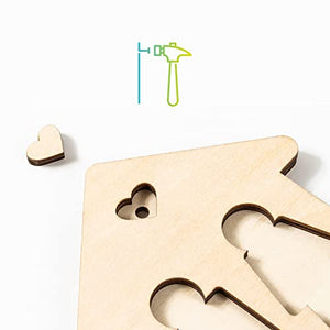 LAC Portachiavi Coppia Lui e Lei in Legno | Portachiavi Casa Nuova Regalo Coppia Amore | Portachiavi Prima Casa Idee Regalo Anniversario Matrimonio | Portachiavi Donna Uomo Regali Natale