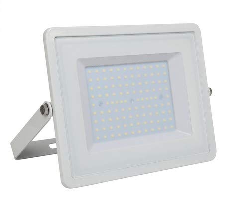 Proiettore Slim 100W, Chip LED Samsung Luce Naturale 4000K Bianco - Ilgrandebazar