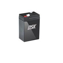 Carica l'immagine nel visualizzatore di Gallery, DSK 10355 - Batteria al piombo sigillata AGM ricaricabile da 6V 4,5 Ah. Ideale per allarmi domestici e industriali, giocattoli elettrici, recinzioni, bilance e dispositivi per la mobilità, Nero