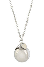 Carica l&#39;immagine nel visualizzatore di Gallery, Chiama Angeli Campanello BOLA Messicana rodiata argentoè con Collana cm.100...