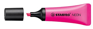 Evidenziatore - STABILO NEON - Retina da 5 Giallo/Arancio/Rosa/Verde/Magenta - Ilgrandebazar