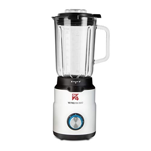 Di4 VetroMix 800 – Frullatore a bicchiere, 800 W, caraffa in vetro 1,5 800 W