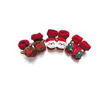 Carica l&#39;immagine nel visualizzatore di Gallery, Calze Natalizie Neonato, Calzini Antiscivolo Bambino/Bambina, Unisex, 0-12 Mesi (Babbo Natale)
