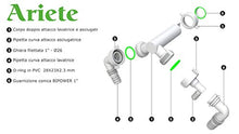 Carica l&#39;immagine nel visualizzatore di Gallery, Bonomini | Doppio Raccordo Scarico Lavatrice Asciugatrice | Attacco per Lavatrice Asciugatrice Insieme O Lavastoviglie | per Sifoni Ad Incasso, Bianco