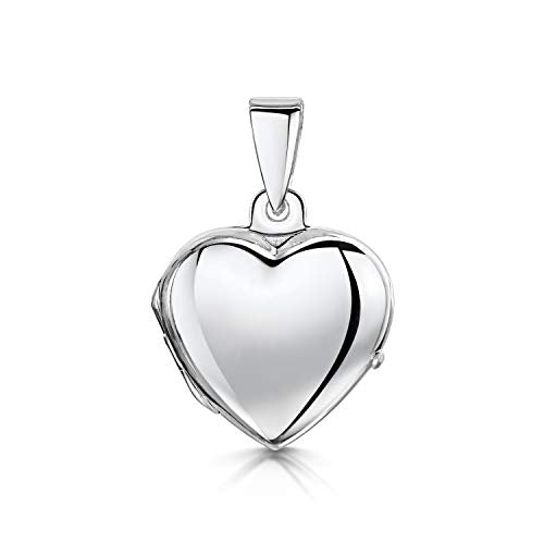 Amberta Medaglione in Argento Sterling 925 - A Forma Di Cuore - Ilgrandebazar