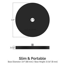 Carica l&#39;immagine nel visualizzatore di Gallery, Sabrent Rubber-Coated Magnetic Mount for Action Cam/Cameras and Small DSLR...