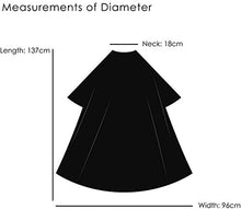 Carica l'immagine nel visualizzatore di Gallery, TRIXES Mantellina Parrucchiere Nera a Tutta Lunghezza Unisex barbieri Nero