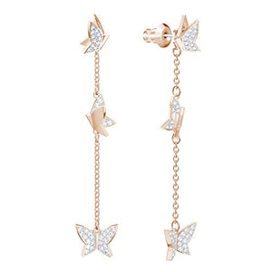 Swarovski Orecchini Lilia, Cristallo Bianco, Placcati Nella Tonalità Oro... - Ilgrandebazar