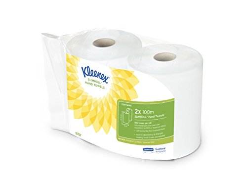 Kleenex 6767 Rotolo per asciugamani Slimroll, 2 Rotoli x 100 m a 1 2 x 100 m - Ilgrandebazar