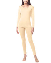 Carica l'immagine nel visualizzatore di Gallery, LAPASA Donna Set Termico - Ti Tiene al Caldo Senza Stress- M, Beige(leggero) - Ilgrandebazar