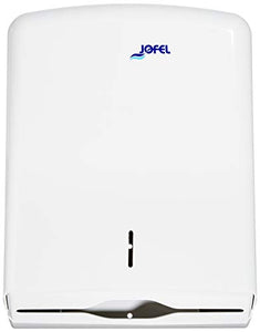 Jofel Ah33000 Dispenser per Asciugamani Piegati a Z, in Abs, Bianco - Ilgrandebazar