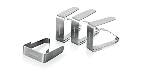 Tescoma 420812 Presto Clip Fermatovaglia 4 Pezzi, Acciaio Inossidabile,...