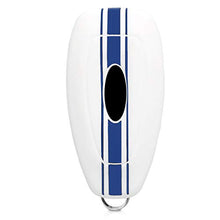 Carica l'immagine nel visualizzatore di Gallery, kwmobile Cover Chiave Compatibile con Ford 3 Strisce Rally blu / bianco