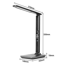 Carica l&#39;immagine nel visualizzatore di Gallery, WILIT U13 Lampada da Scrivania LED 9W, 5 Livelli Dimmerabili 3 Modalità Nero - Ilgrandebazar
