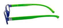 Carica l&#39;immagine nel visualizzatore di Gallery, Edison &amp; King Occhiali da Lettura con Stanghette +1,50 diottrie, blu-verde - Ilgrandebazar